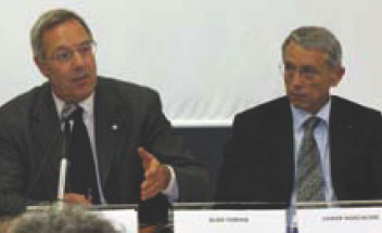 Chancellor Aldo Tomasi and Vainer Marchesini
