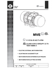 mve electric external motovibrators  Technical Manual